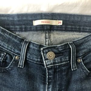 Levi’s 711 Skinny jean (runs small)